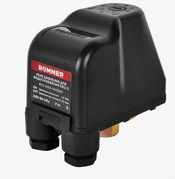 Реле давления для водоснабжения ROMMER KRS-5 1/4 с накидной гайкой